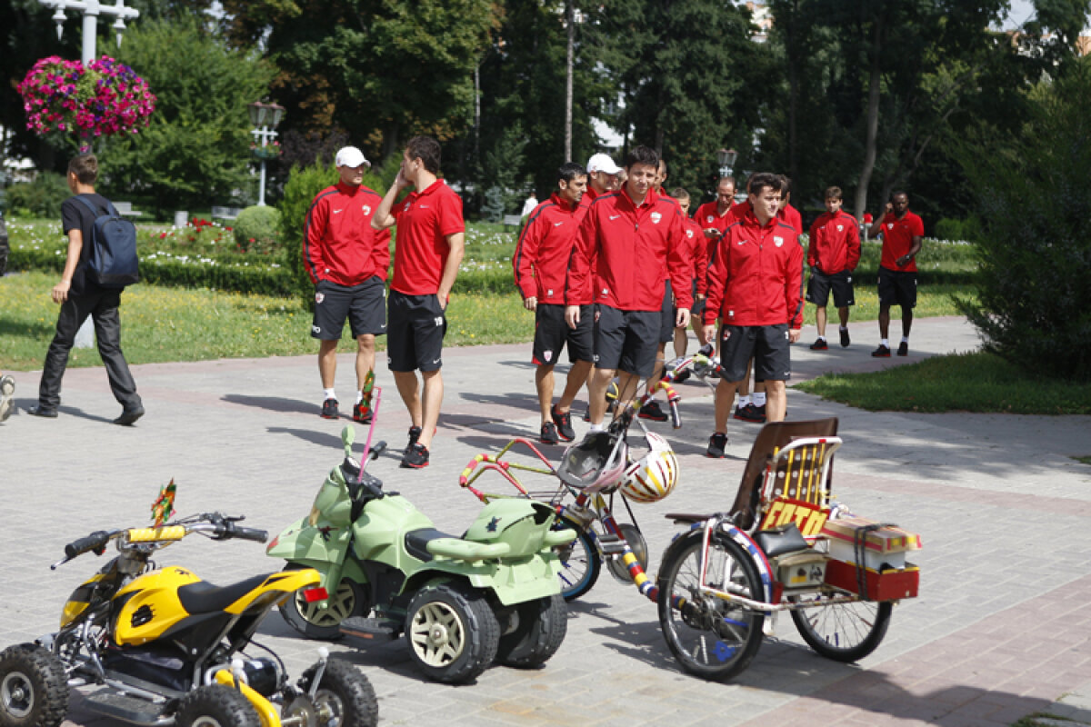 FOTO Dinamoviştii s-au relaxat în parc înaintea jocului cu Vorskla