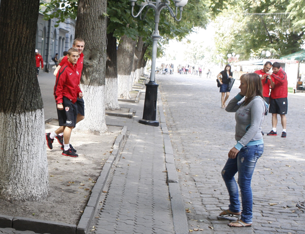 FOTO Dinamoviştii s-au relaxat în parc înaintea jocului cu Vorskla