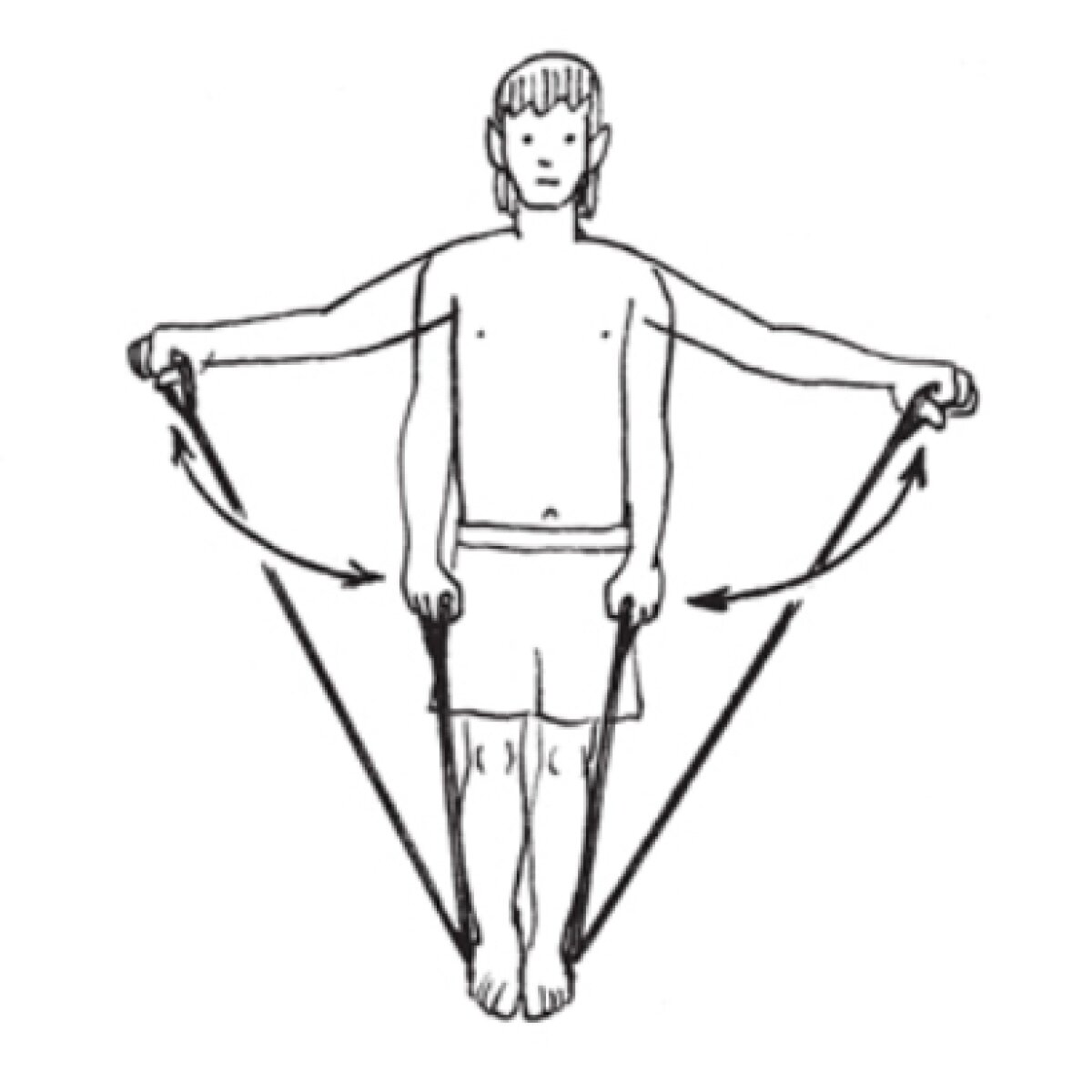 Opt exerciţii cu banda elastică