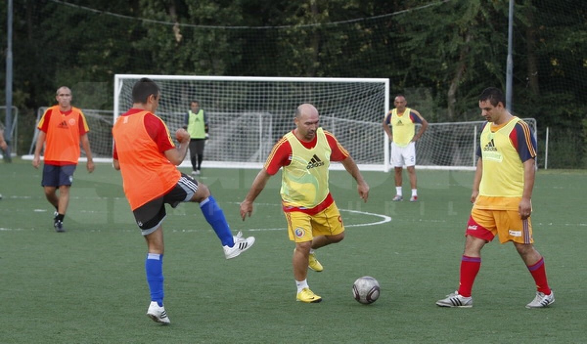 FOTO Ganea-SHOW la meciul organizat de FRF: "Doar Steaua vreau să nu se califice" :D