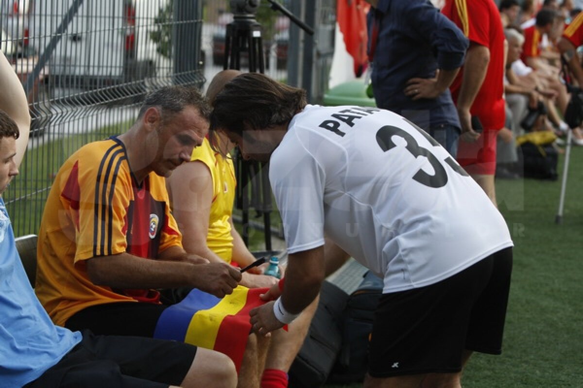 FOTO Ganea-SHOW la meciul organizat de FRF: "Doar Steaua vreau să nu se califice" :D