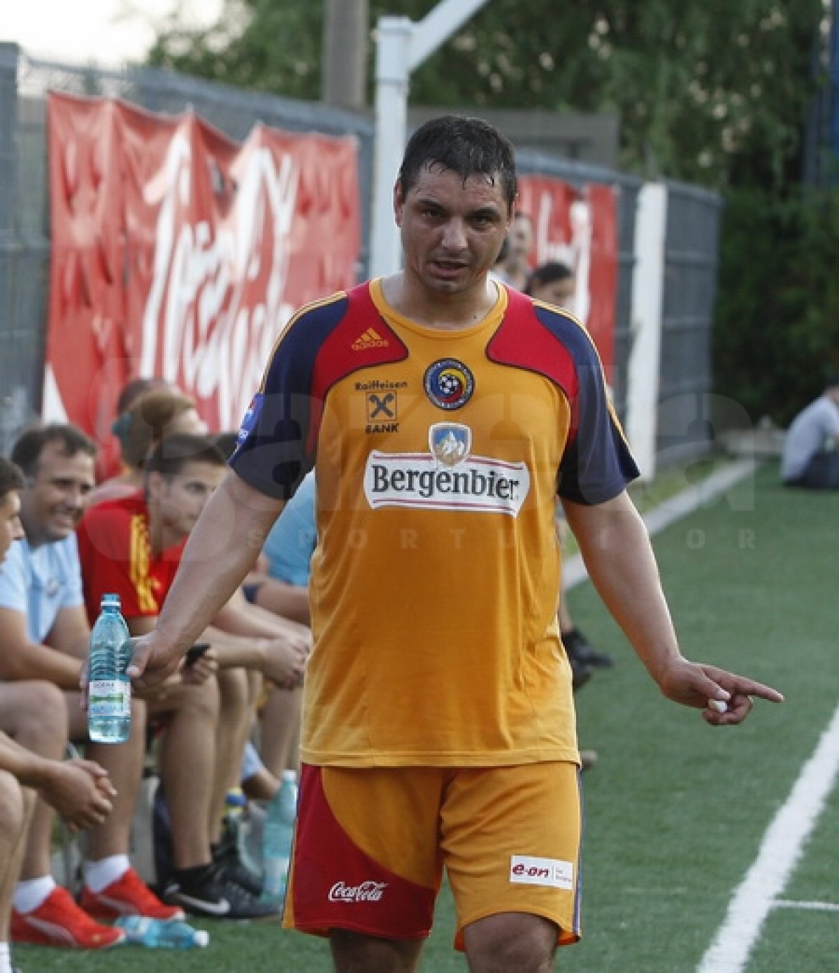 FOTO Ganea-SHOW la meciul organizat de FRF: "Doar Steaua vreau să nu se califice" :D