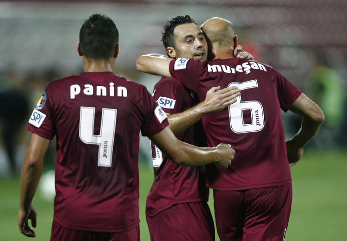 CFR Cluj a învins Sportul cu 6-1 şi a urcat pe locul doi în clasament