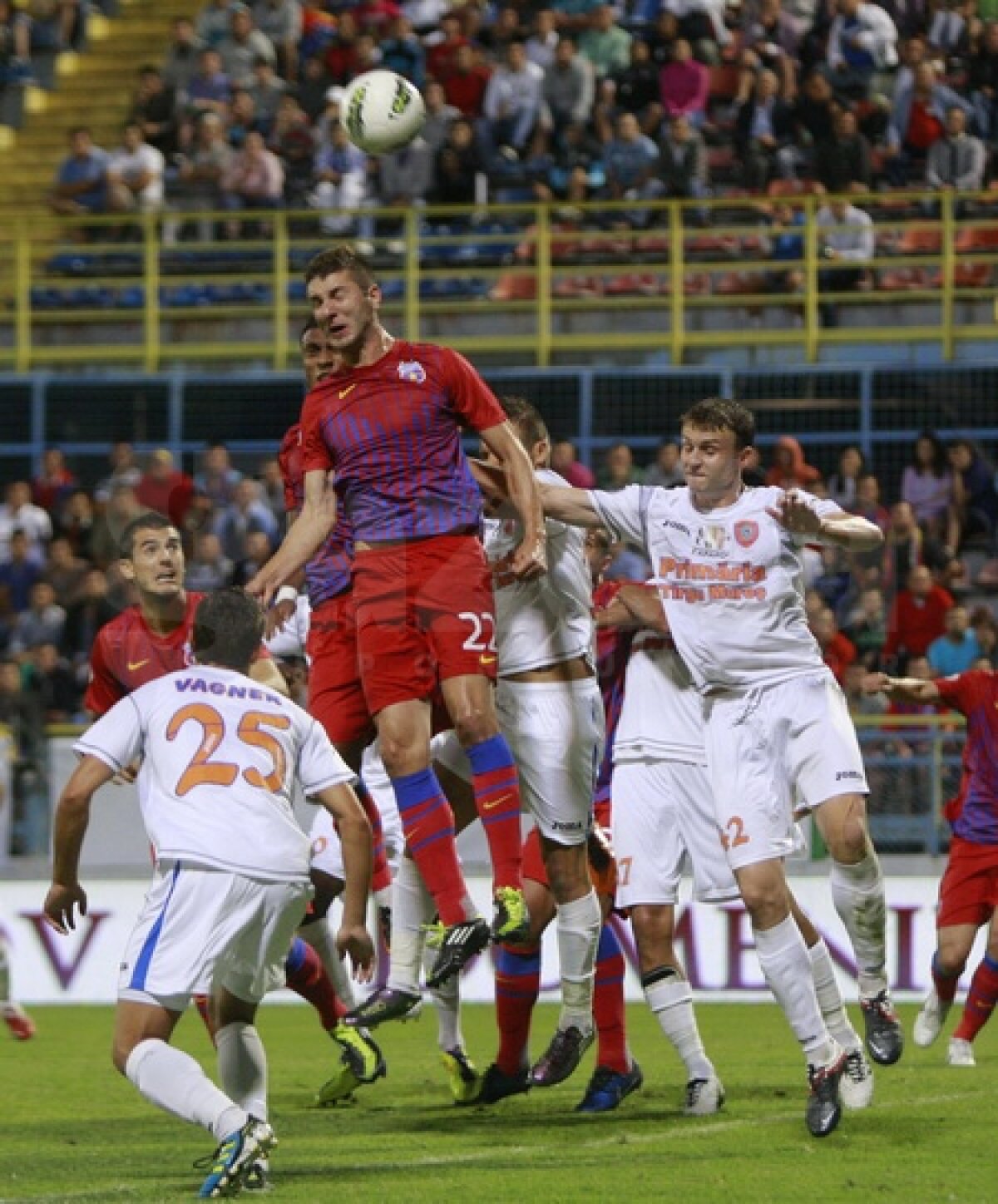 FOTO Victorie "cu cap" » Geraldo şi Martinovici au adus victoria Stelei, 2-0 cu Tîrgu Mureş