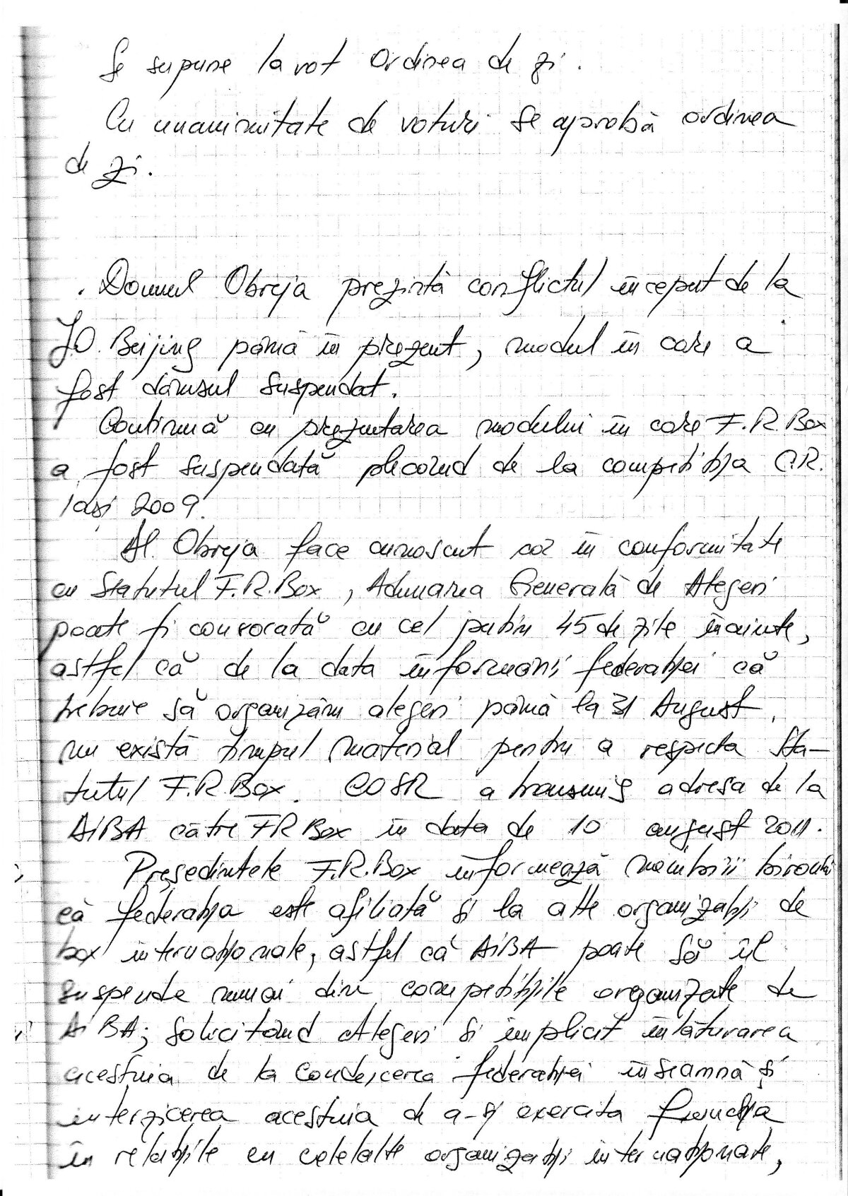 FOTO EXCLUSIV // Obreja a minţit! Preşedinele FR Box nu a cedat toate prerogativele boxului amator!