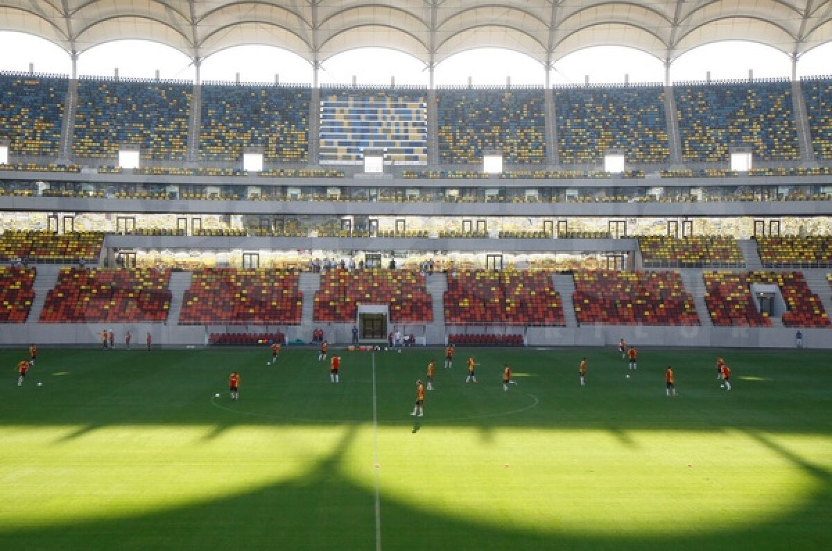FOTO "Tricolorii" au luat contact cu National Arena » Primul antrenament pentru Marica&Comp. pe noul stadion