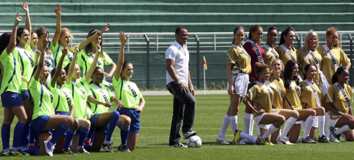 FOTO Misiune grea ;) Cafu le-a antrenat pe candidatele de la Miss Univers