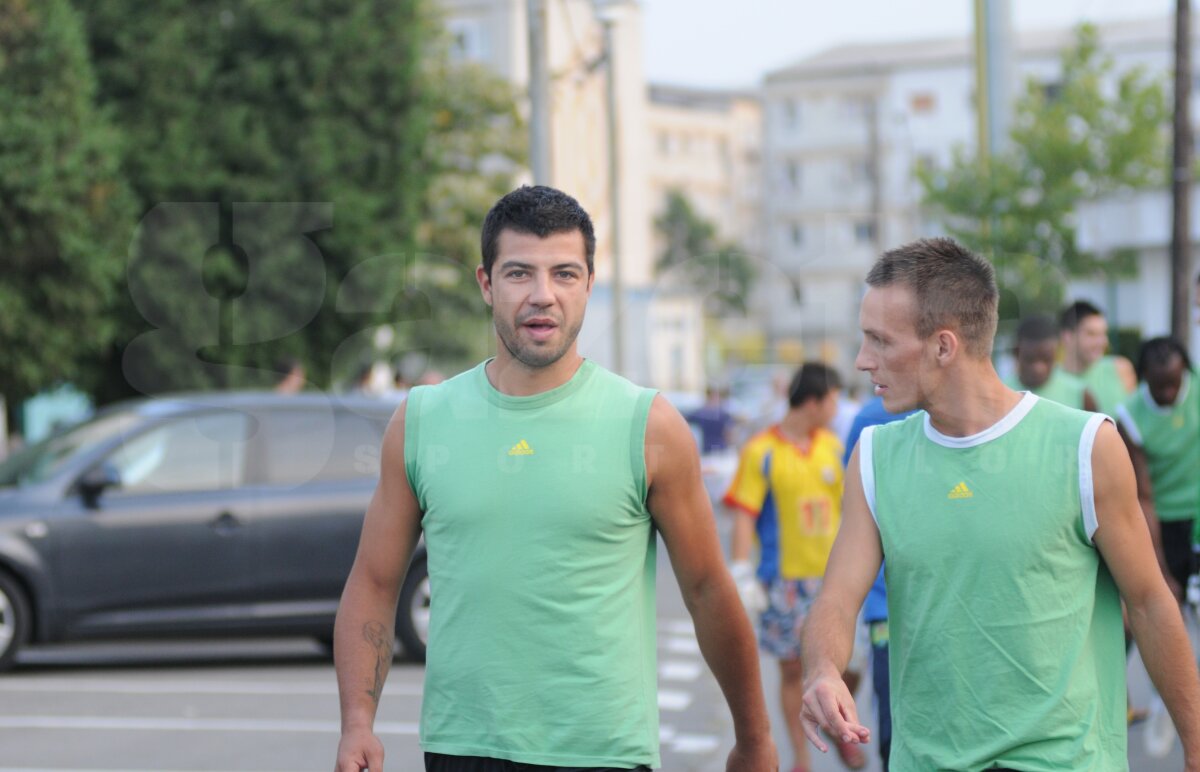 FOTO » Marius Constantin şi Zappino, primul antrenament cu Hizo la Vaslui