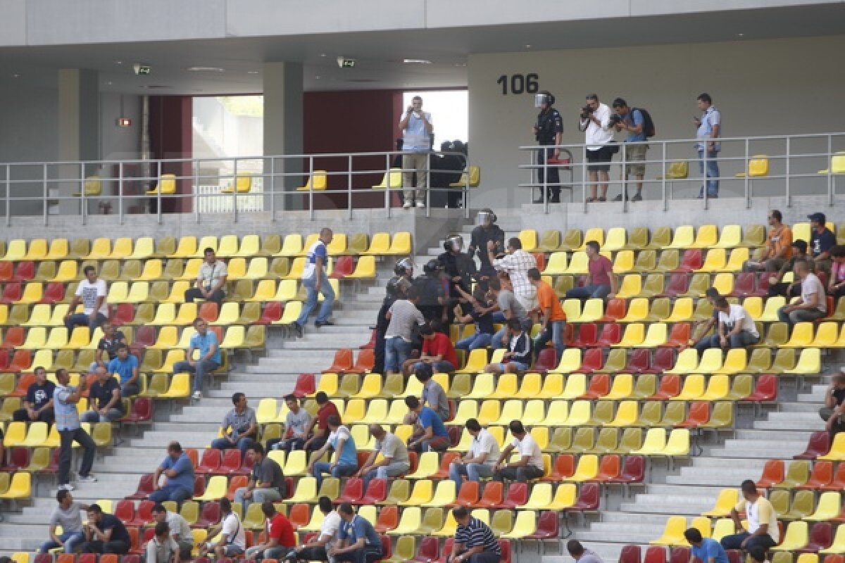 National Arena sub asediu ;) Împuşcături şi desfăşurări de forţe pe noul stadion