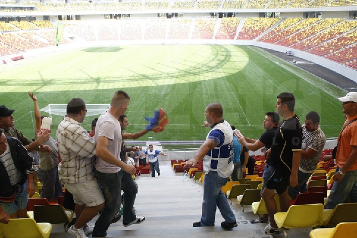 National Arena sub asediu ;) Împuşcături şi desfăşurări de forţe pe noul stadion