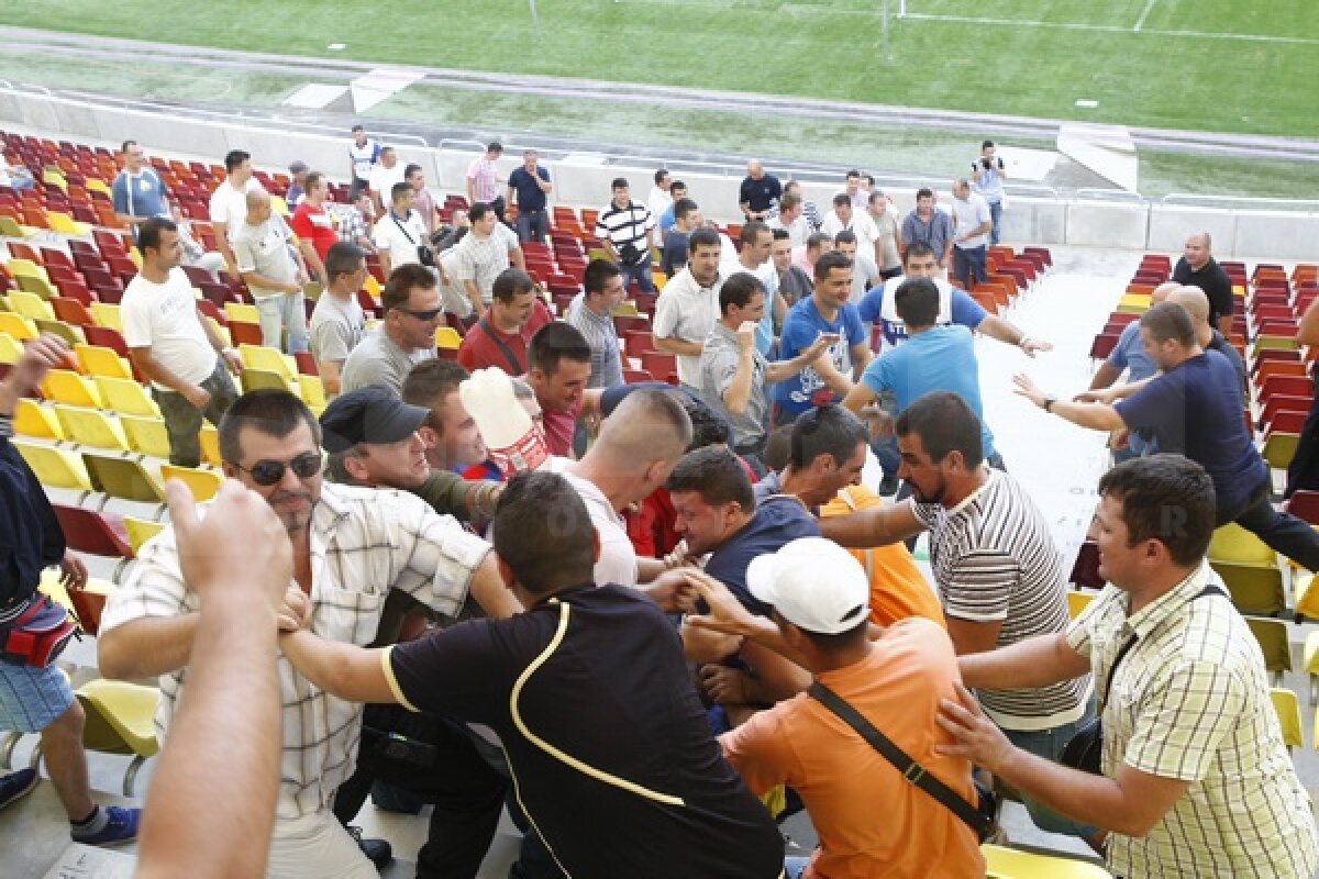 National Arena sub asediu ;) Împuşcături şi desfăşurări de forţe pe noul stadion