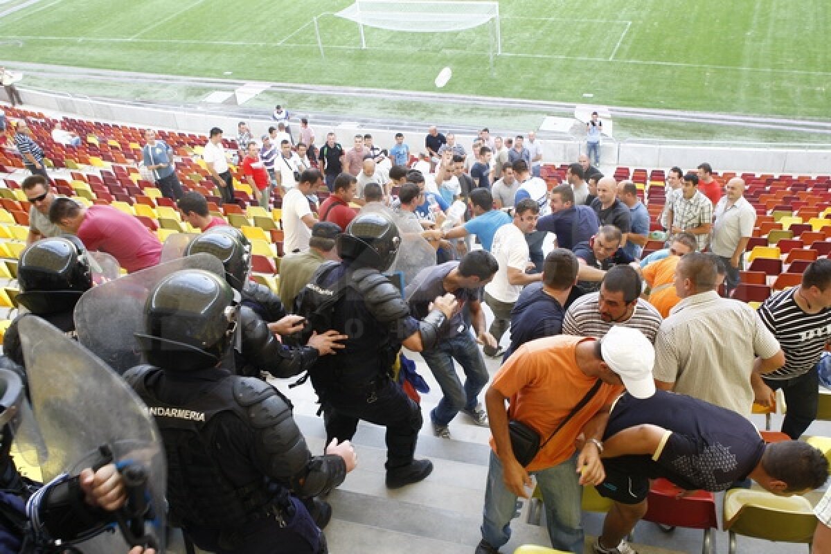National Arena sub asediu ;) Împuşcături şi desfăşurări de forţe pe noul stadion