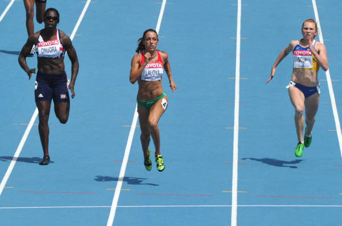 FOTO Atleta bulgară Ivet Lalova a impresionat la CM de la Daegu prin tatuajele sale