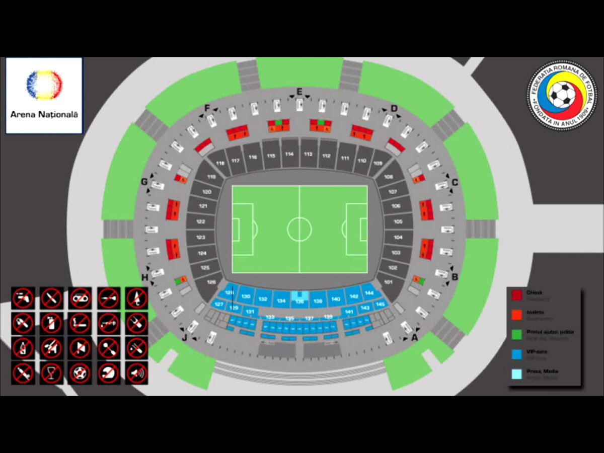 Gazeta vă spune ce paşi trebuie să urmaţi de la intrarea în stadion pînă la locul înscris pe bilet
