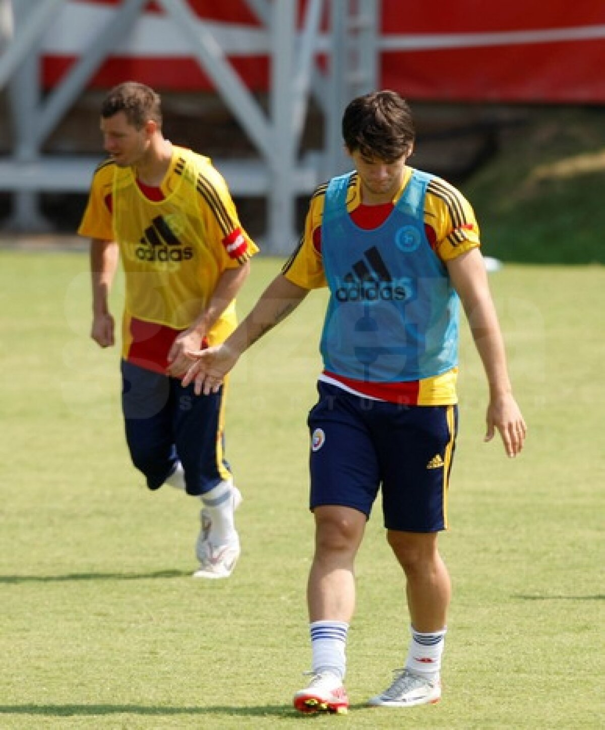 GALERIE FOTO » Imagini de la antrenamentul echipei naţionale din această dimineaţă