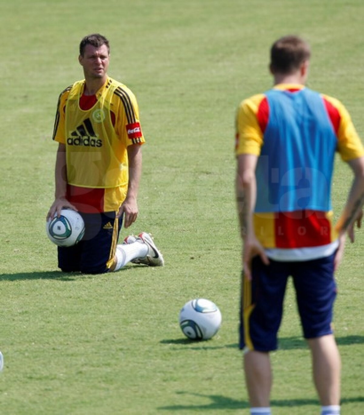 GALERIE FOTO » Imagini de la antrenamentul echipei naţionale din această dimineaţă