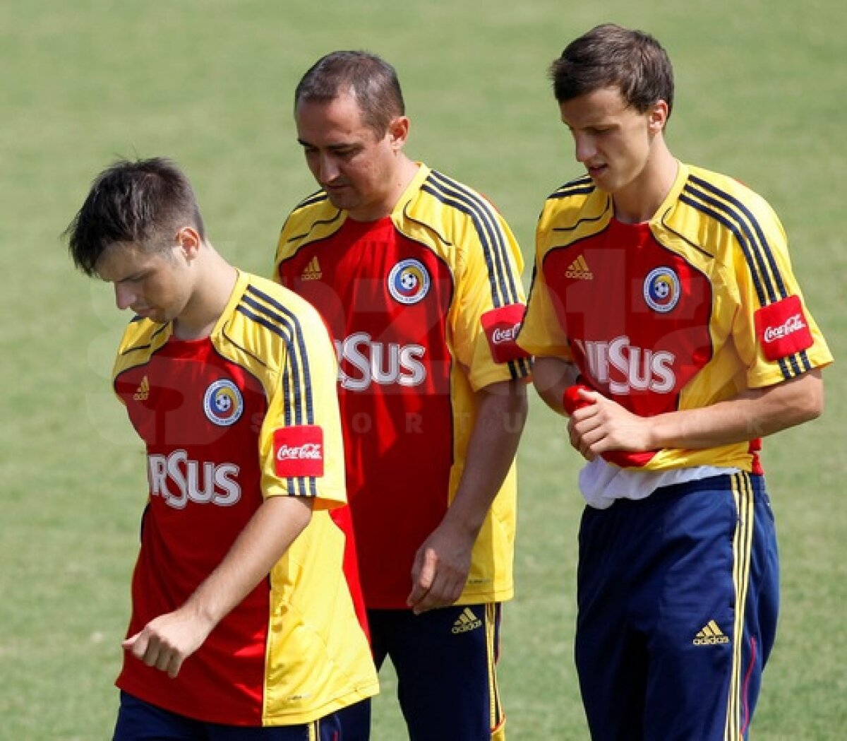 GALERIE FOTO » Imagini de la antrenamentul echipei naţionale din această dimineaţă