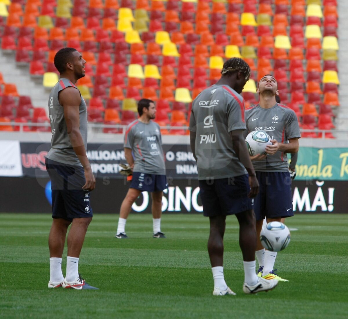 FOTO Francezii au efectuat antrenamentul oficial pe National Arena!