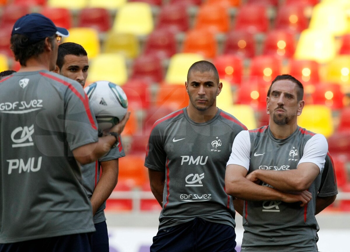 FOTO Francezii au efectuat antrenamentul oficial pe National Arena!
