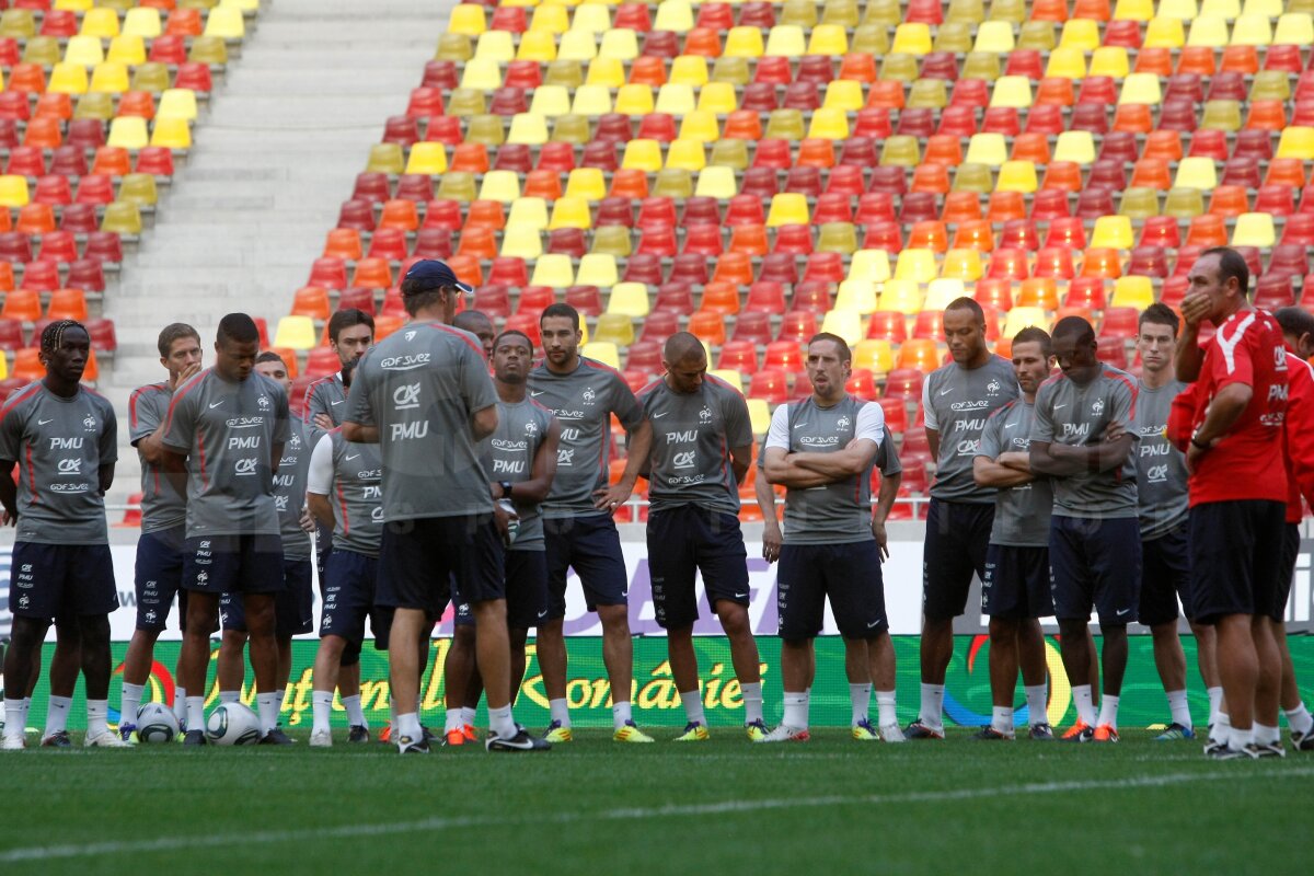 FOTO Francezii au efectuat antrenamentul oficial pe National Arena!