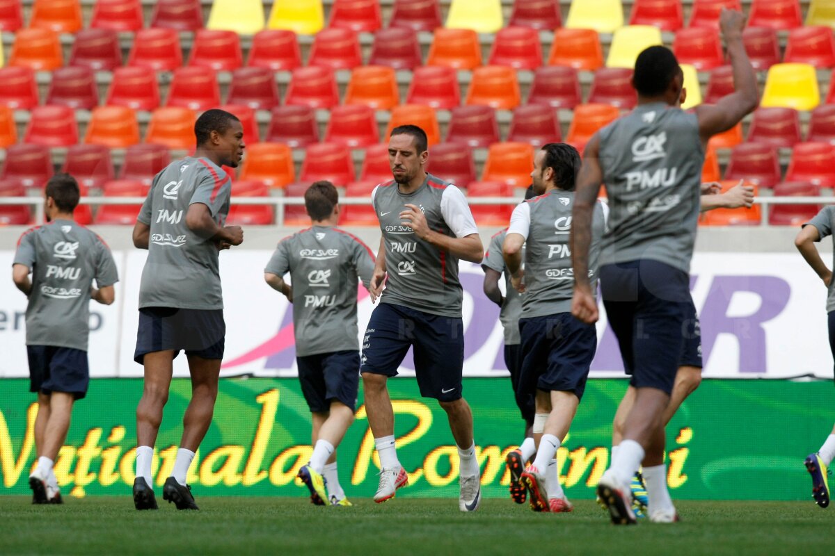 FOTO Francezii au efectuat antrenamentul oficial pe National Arena!