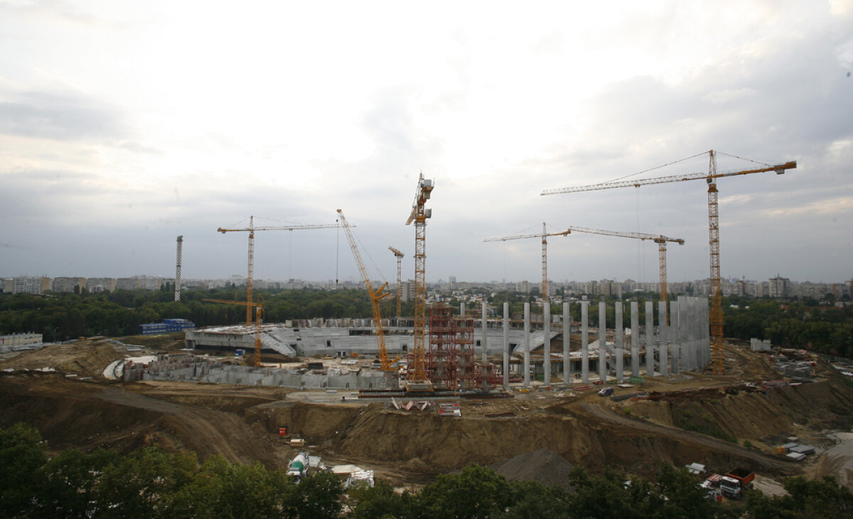SUPERFOTO Aşa s-a construit bijuteria Naţional Arena! 4 ani, 8.000 de muncitori, 234 de milioane de euro