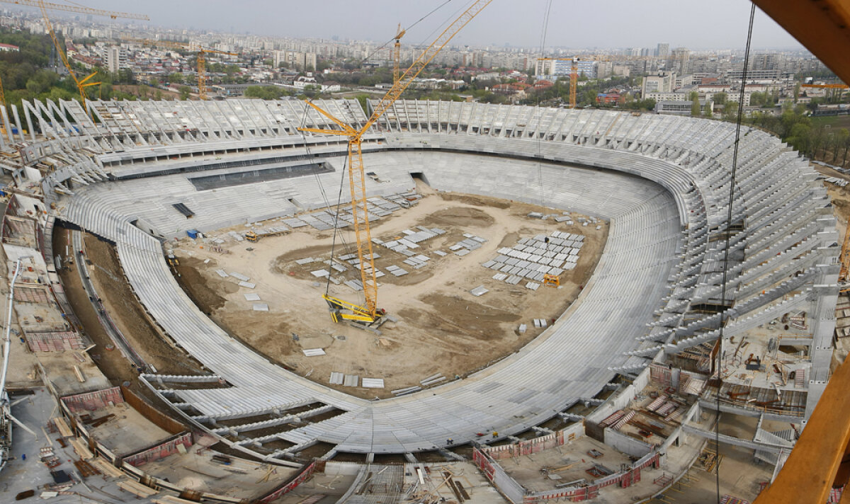 SUPERFOTO Aşa s-a construit bijuteria Naţional Arena! 4 ani, 8.000 de muncitori, 234 de milioane de euro