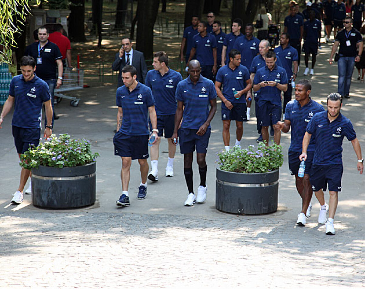 Francezii au pregătit meciul cu România în Parcul Herăstrău