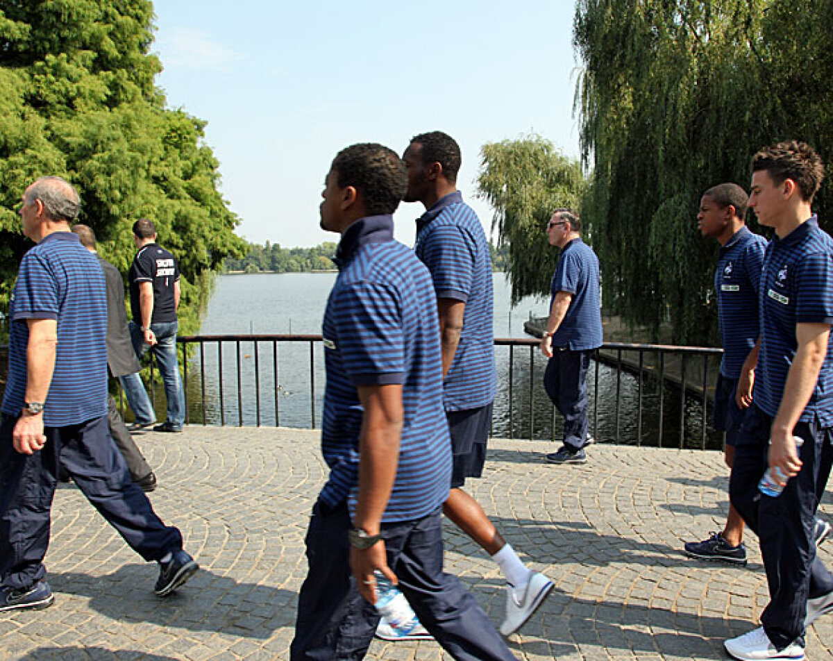 Francezii au pregătit meciul cu România în Parcul Herăstrău