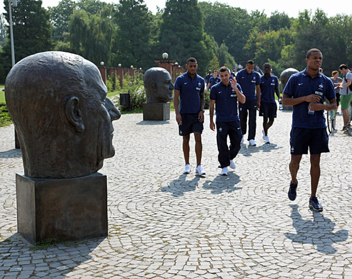 Francezii au pregătit meciul cu România în Parcul Herăstrău