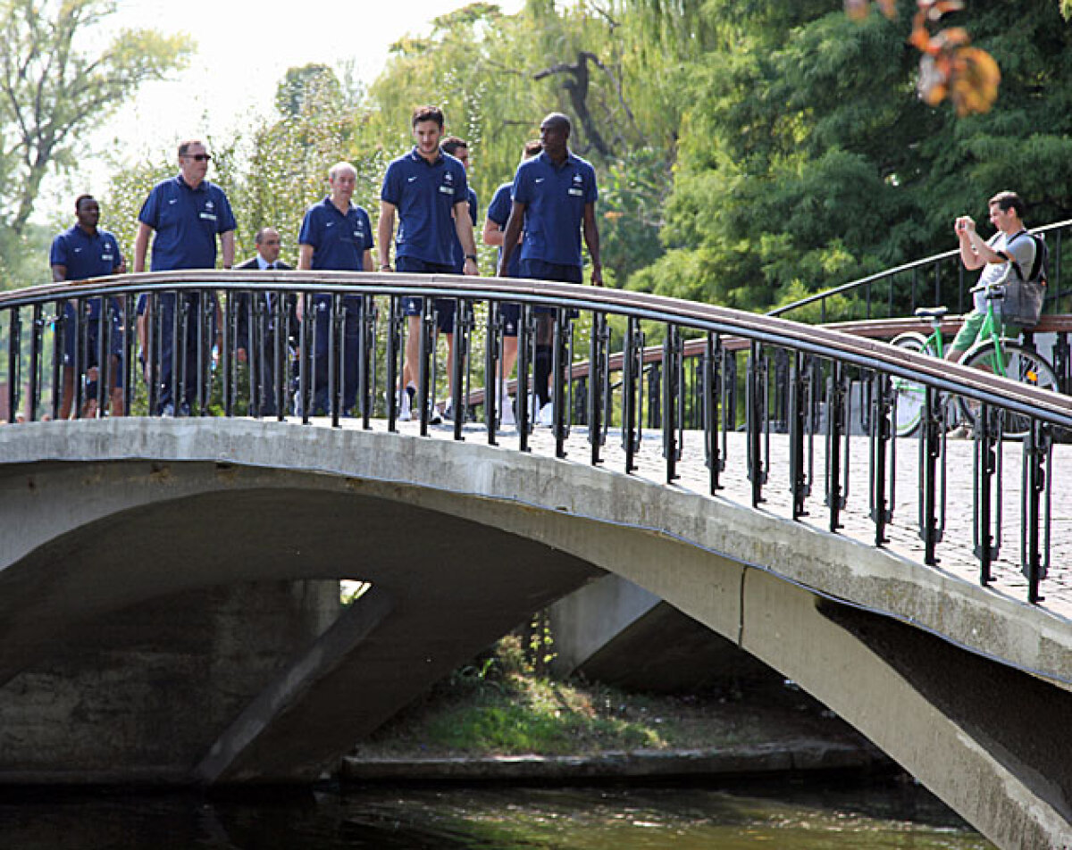 Francezii au pregătit meciul cu România în Parcul Herăstrău