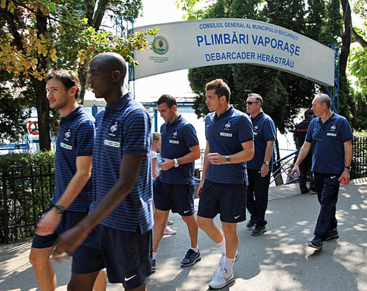 Francezii au pregătit meciul cu România în Parcul Herăstrău