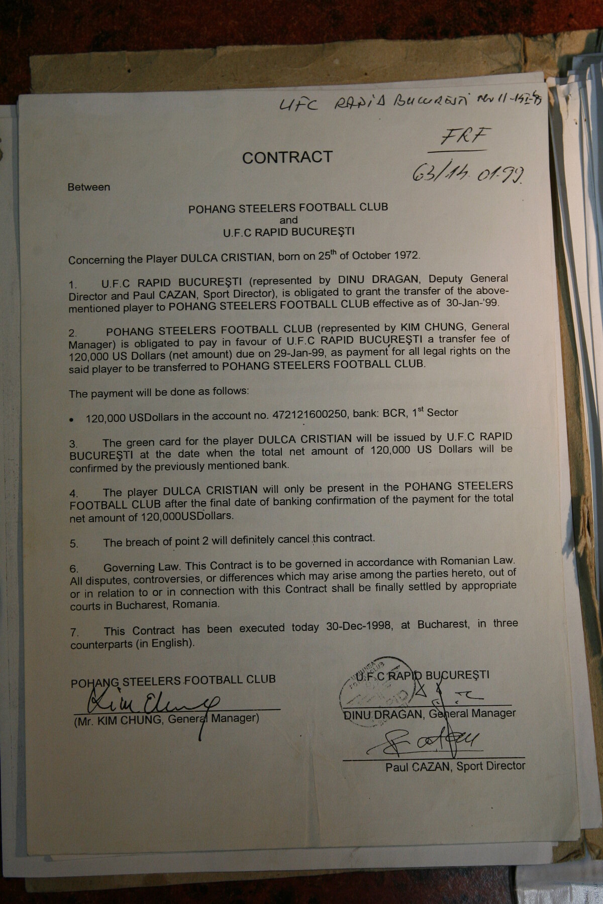 Istoria penală a unui transfer » Totul despre cazul în care Copos e acuzat de fals în acte şi de mituire