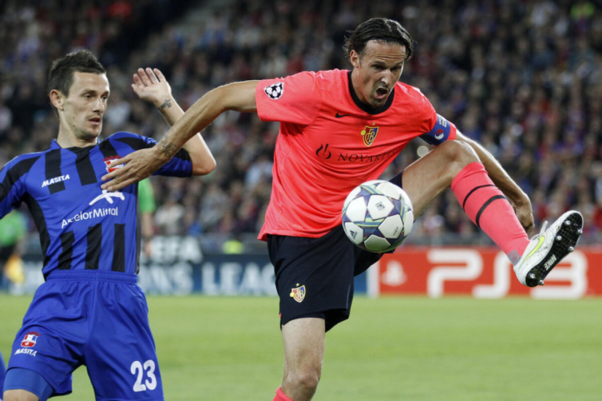 Debut nefericit pentru gălăţeni » FC Basel - Oţelul 2-1