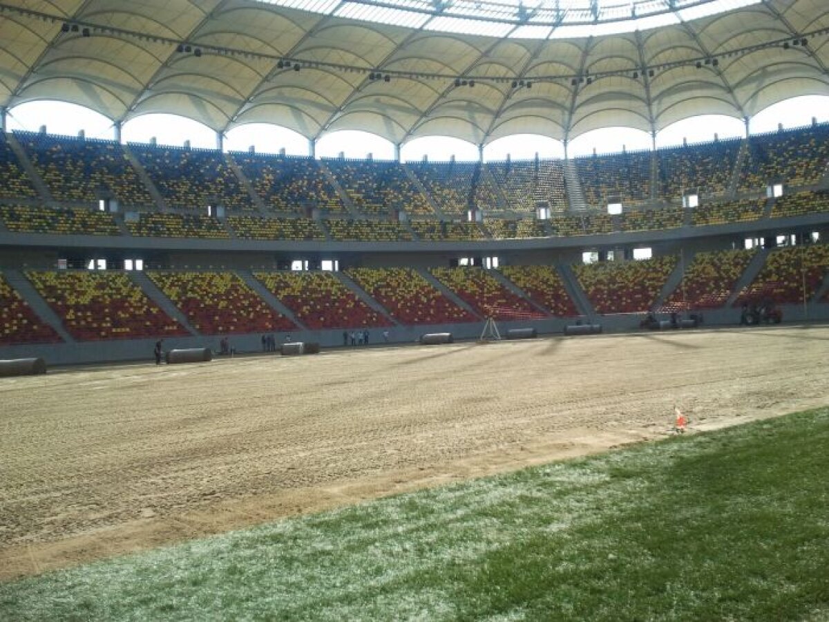 Gata! Noul gazon de pe Naţional Arena a fost montat în totalitate!