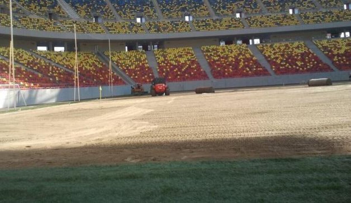 Gata! Noul gazon de pe Naţional Arena a fost montat în totalitate!