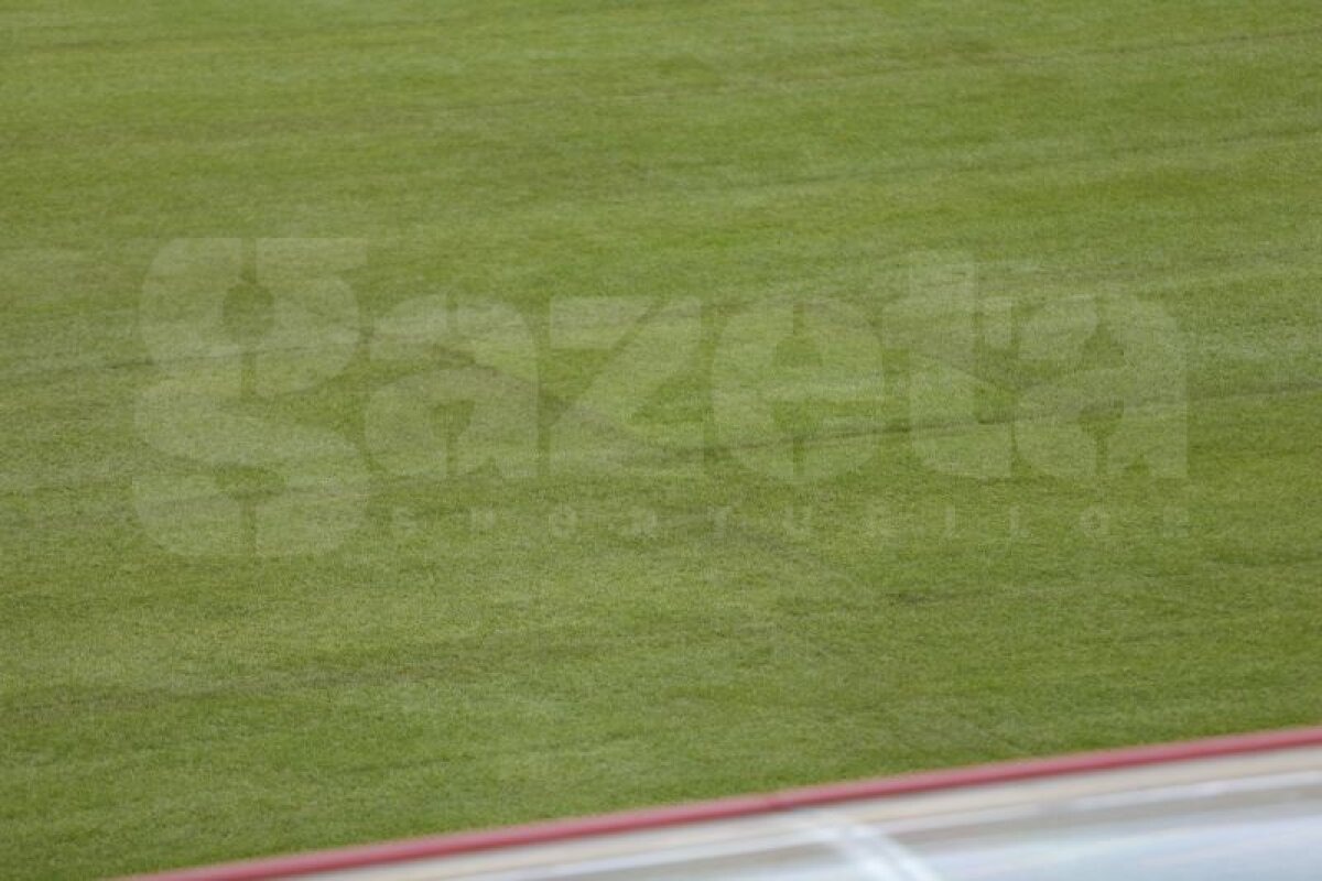 FOTO Montarea gazonului pe National Arena a decurs excelent: "Se poate juca şi mîine pe el!"