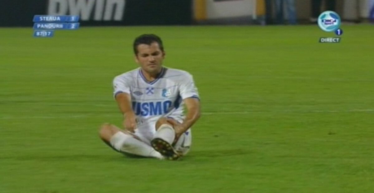 GALERIE FOTO Gardoş, distrus după accidentarea lui Băcilă » A plîns în hohote după meci
