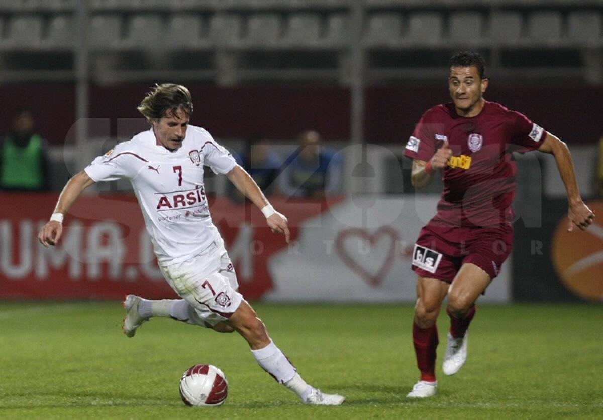 Rapid şi CFR Cluj remizează în derby-ul zilei în Liga 1, scor 1-1