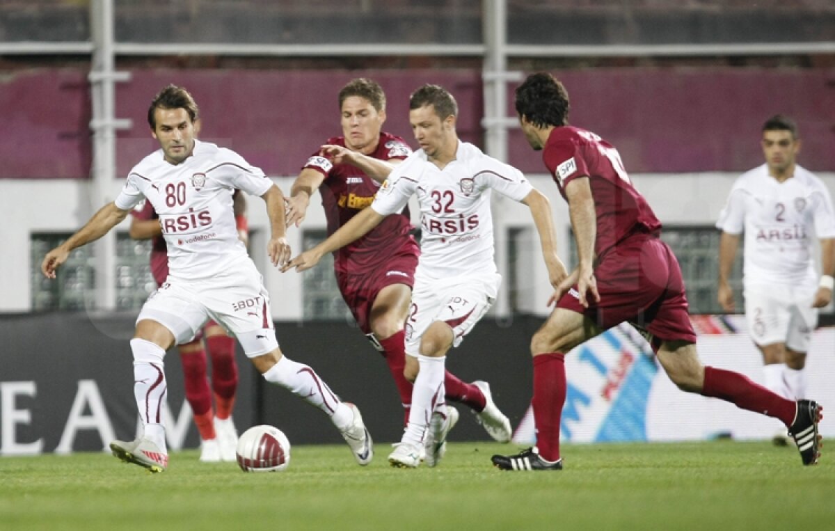 Rapid şi CFR Cluj remizează în derby-ul zilei în Liga 1, scor 1-1