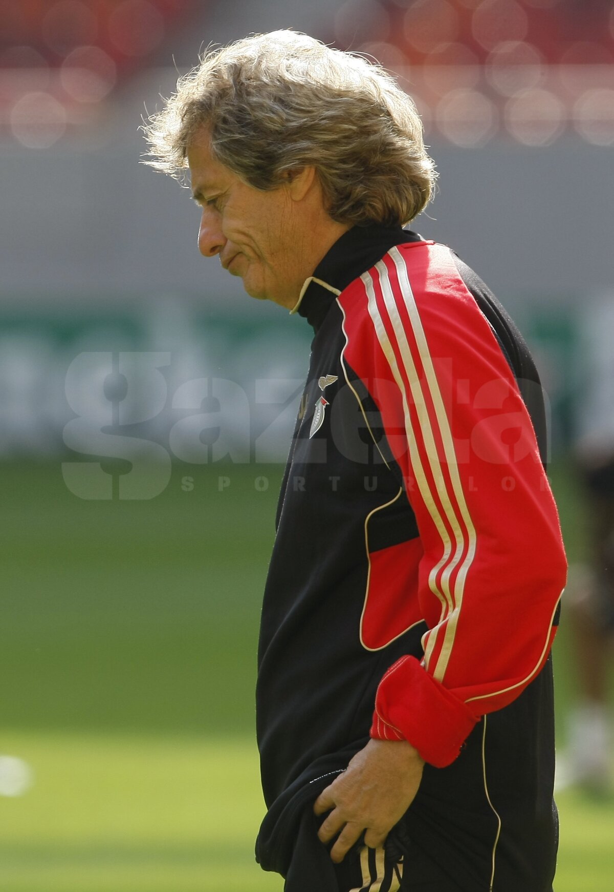FOTO Benfica s-a antrenat pe terenul de coşmar de la România - Franţa. Rezistă!