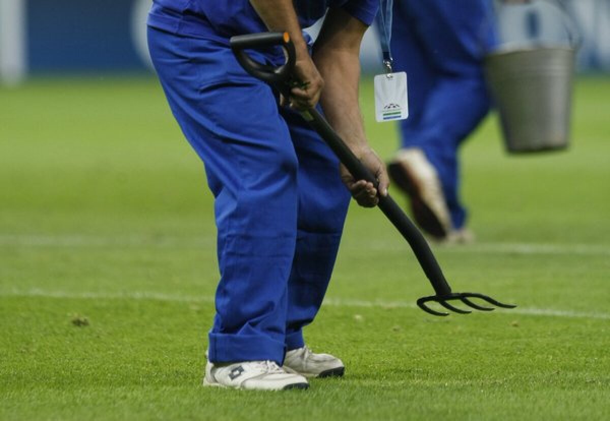 FOTO Am găsit soluţia pentru iarba de pe Naţional Arena » Băgăm spaima-n cîrtiţe :D