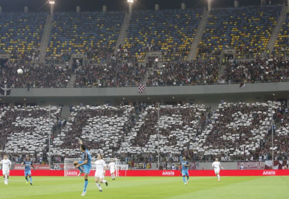 FOTO » Giuleştenii au creat o atmosferă demnă de noua arenă » Rapidism la nivel "Naţional"