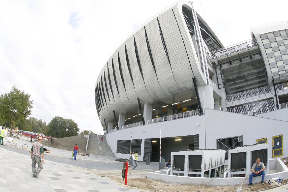FOTO Cluj Arena îşi aşteaptă oaspeţii. Vezi cum decurg ultimele pregătiri!