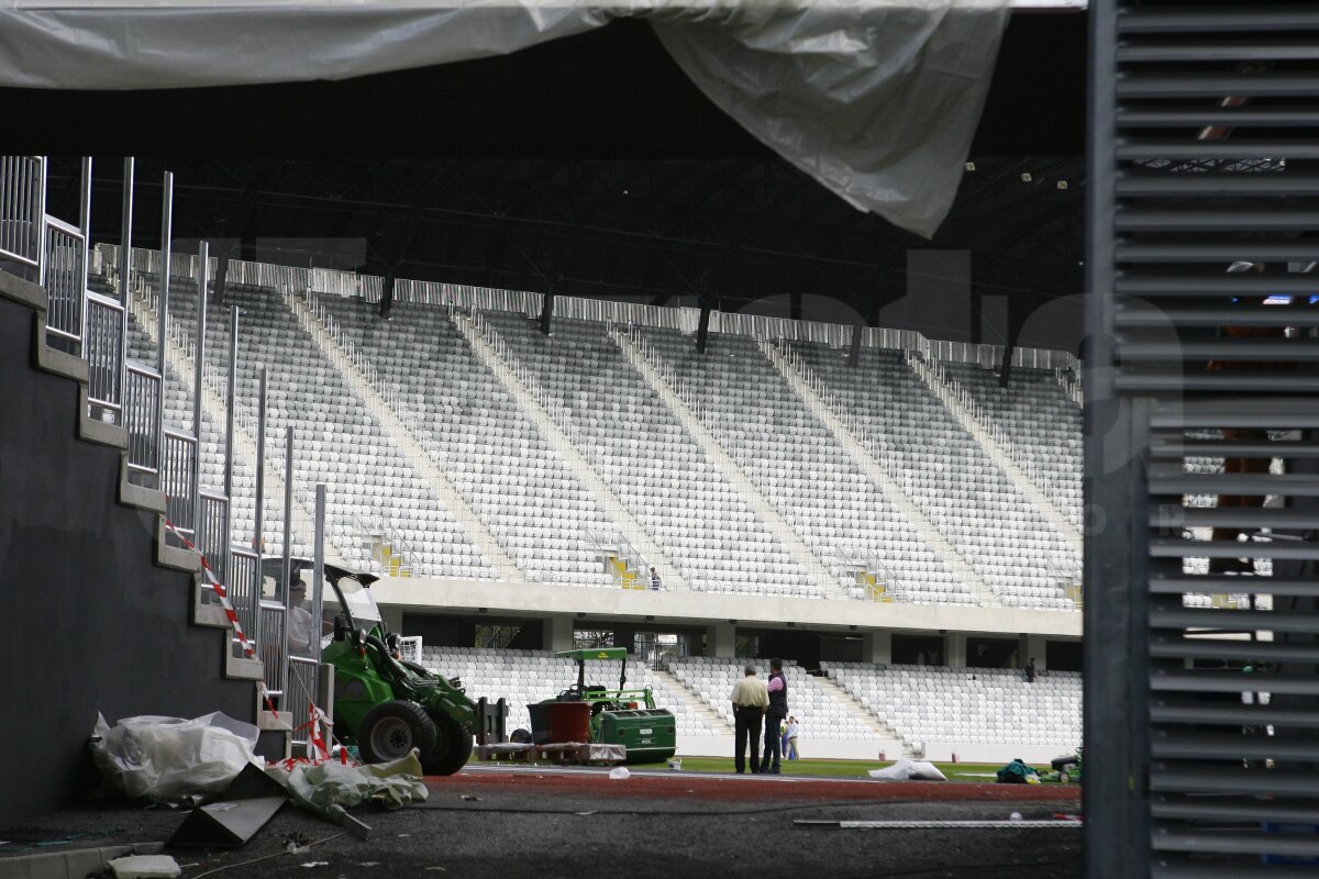 FOTO Cluj Arena îşi aşteaptă oaspeţii. Vezi cum decurg ultimele pregătiri!