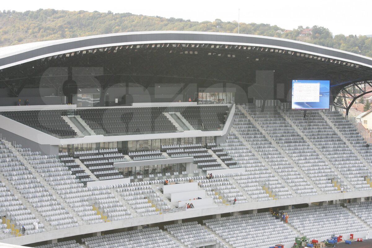 FOTO Cluj Arena îşi aşteaptă oaspeţii. Vezi cum decurg ultimele pregătiri!