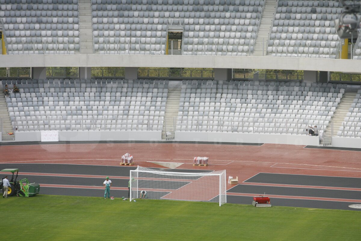FOTO Cluj Arena îşi aşteaptă oaspeţii. Vezi cum decurg ultimele pregătiri!