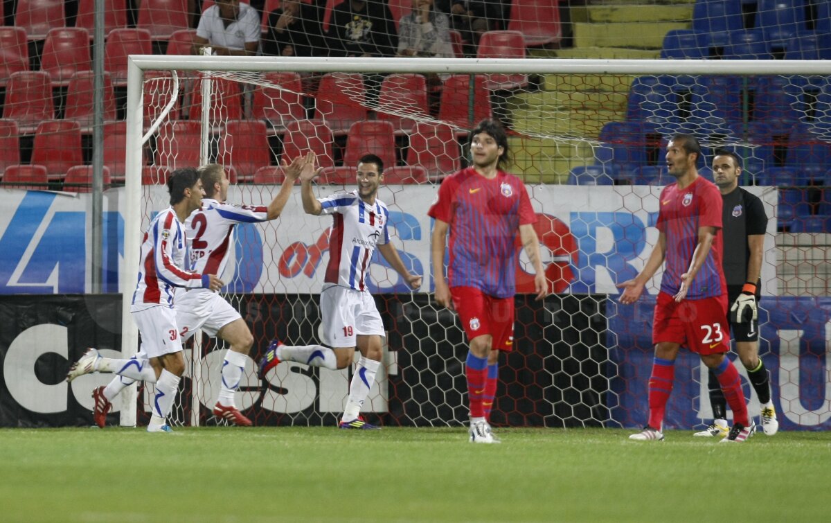 Florin Costea îi aduce lui Ilie Stan prima victorie pe banca Stelei, 2-1 cu Oţelul