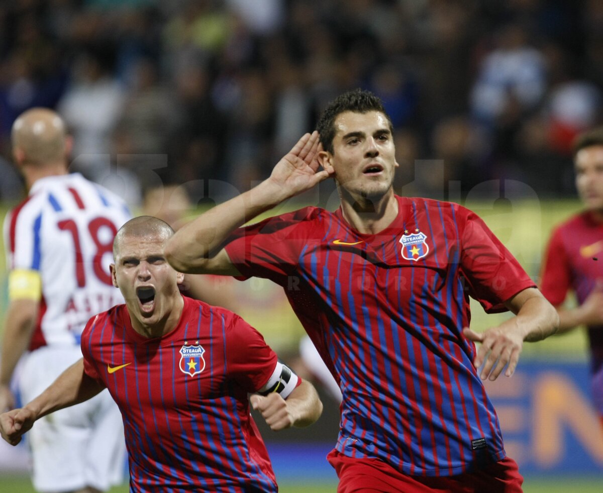 Florin Costea îi aduce lui Ilie Stan prima victorie pe banca Stelei, 2-1 cu Oţelul