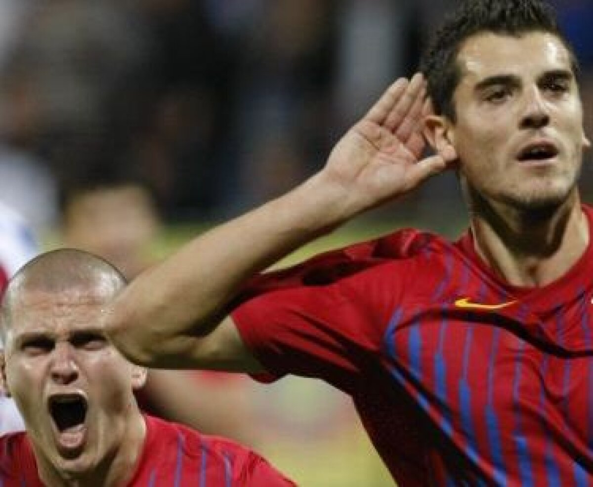 FOTO Feţele unui meci CRÎNCEN, decis abia în prelungiri, Steaua-Oţelul 2-1